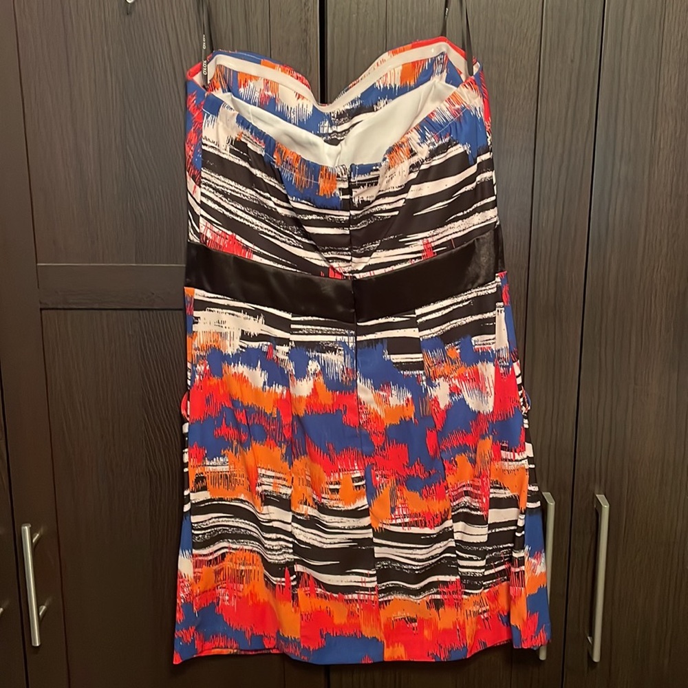 Colorful Strapless Dress - Picture 2 of 3